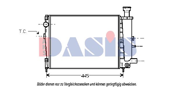 AKS DASIS radiatorius, variklio aušinimas 060400N